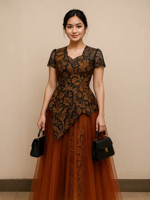 dress batik pesta elegan Promo DRESS PESTA DRESS BATIK MODERN COUPLE KEMEJA LENGAN PENDEM - Dress  saloka, L di Wanna Store
