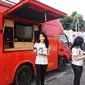 Pusdalops Badan Penanggulangan Bencana Daerah (BPBD) DIY menyosialisasikan Call Center 0274-555585 di Alun-Alun Kidul Yogyakarta. (Liputan6.com/Switzy Sabandar)