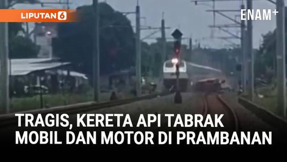 KA Bangunkarta Tabrak Mobil dan Motor di Prambanan, Dua Orang Meninggal Dunia