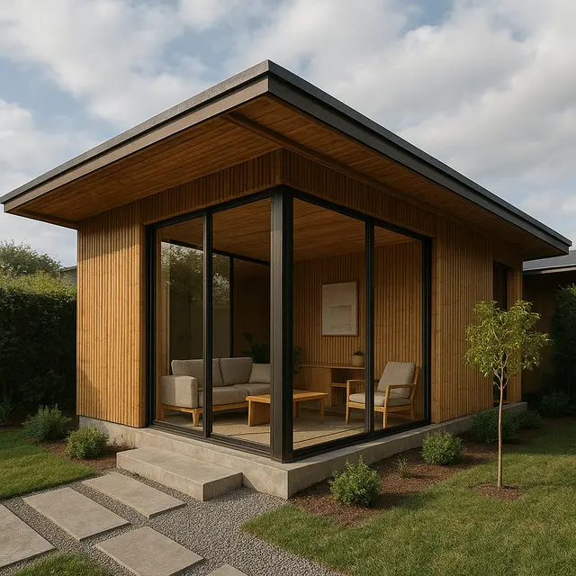 Gambar Desain Rumah Bambu Sederhana dan Murah (Image by Chatgpt)