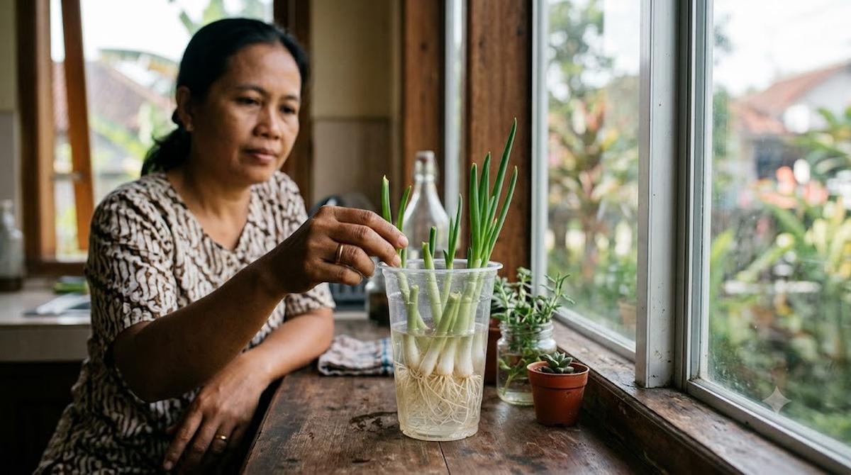 Regrow Daun Bawang