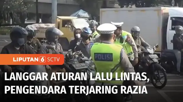 VIDEO: Razia Patuh Jaya 2024, Sejumlah Pengendara Masih Banyak yang Melanggar Lalu Lintas