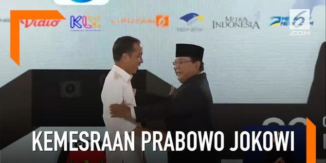 VIDEO: Kemesraan Prabowo dan Jokowi Setelah Debat Capres