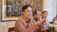 Corporate Secretary Taspen, Henra. (Liputan6.com/Arief Rahman H)