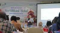 PT Bank Central Asia Tbk (BCA) memfasilitasi UMKM Bali dengan Workshop Sertifikasi Halal di Kuta, Bali. (dok: Tira)