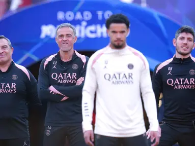 Duel panas antara Paris Saint-Germain (PSG) dan Arsenal akan tersaji di semifinal Liga Champions. Pertandingan pertama akan digelar di Emirates Stadium, Rabu (30/4/2025) dini hari WIB. (Adam Davy/PA via AP)  /PA via AP)