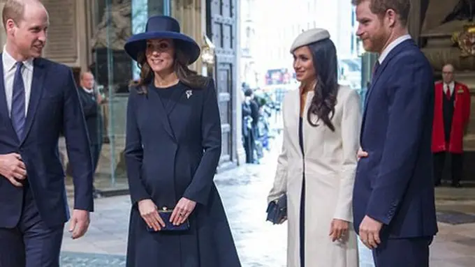 Cantiknya Kate Middleton dan Meghan Markle/copyright dailymail.co.uk/sry