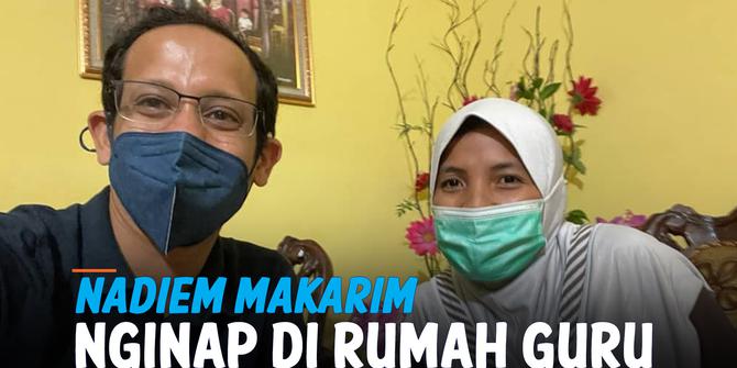 VIDEO: Nadiem Makarim Menginap di Rumah Seorang Guru Saat Kunjungi Yogyakarta