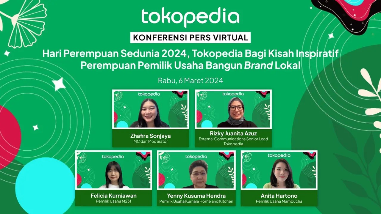 Tokopedia gelar konferensi pers virtual untuk rayakan Hari Perempuan Sedunia 2024
