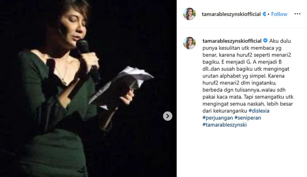 (Instagram/tamarableszynskiofficial)