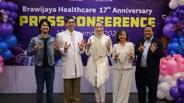Ariyo Wahab menghadiri konferensi pers Brawijaya Healthcare 17th Anniversary di Jakarta Selatan, September 2023. (Foto: Dok. Istimewa)
