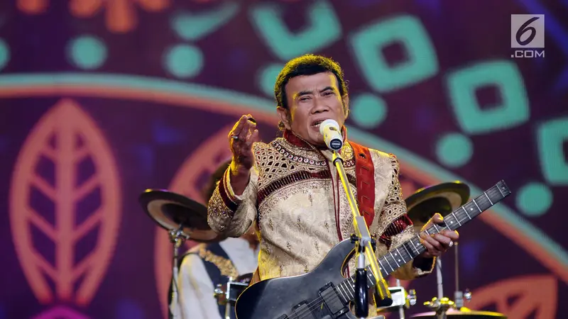 FOTO: Aksi Panggung Rhoma Irama dan Soneta Grup di HUT ke-23 Indosiar