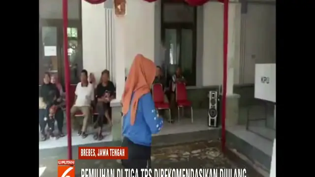 Ketua Bawaslu Brebes Wakro mengatakan, di ketiga TPS tersebut ada pemilih dari luar daerah yang ikut mencoblos hanya dengan menggunakan E-KTP, namun tanpa disertai formulir A5.