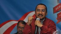 Ketua KPK Abraham Samad berharap KPK tetap menjadi lembaga yang dicintai publik, Gedung KPK, Jakarta, Senin (29/12/2014). (Liputan6.com/Miftahul Hayat) 