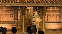 Menteri Dalam Negeri Republik Indonesia Tito Karnavian menghadiri acara Doa Bersama Pemilu Damai 2024. Kegiatan ini diselenggarakan Komisi Pemilihan Umum (KPU) di Bentara Budaya, Jakarta, pada Kamis 31 Agustus 2023. (Foto:Liputan6/Rifqy.A. Abiyya )