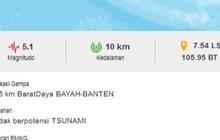 Bayah Banten Kembali Diguncang Gempa Bumi ke Dua Kalinya, Kini 5,1 Magnitudo