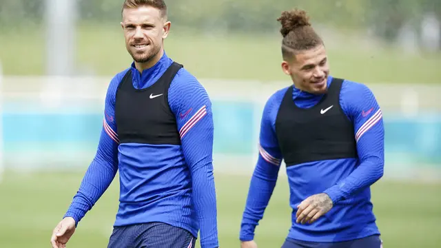 Latihan Inggris Jelang Hadapi Italia di Final