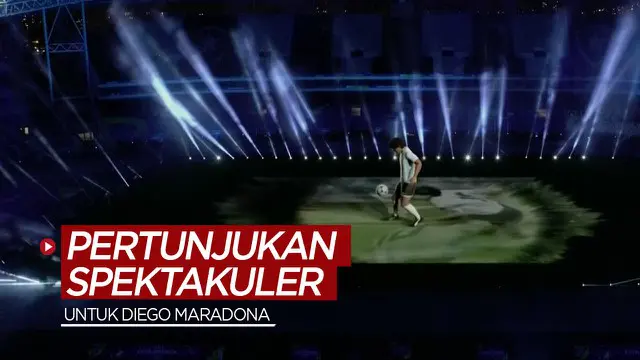 VIDEO: Pertunjukan Spektakuler untuk Diego Maradona Buat Copa America Tak Kalah Menarik dengan Euro 2020
