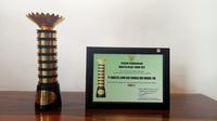 Penghargaan Industri Hijau Level 5 atau tertinggi dari Kementrian Lingkungan Hidup. (foto : liputan6.com/dok.sido muncul)