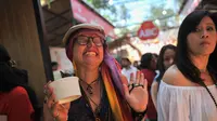 Reaksi bule menjajal mi terpedas dunia di Ubud Food Festival (UFF) ABC (Liputan6.com/Pool/ABC)