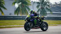 Valentino Rossi pada sesi tes pramusim MotoGP 2020 di Sirkuit Sepang, Malaysia (Twitter/Yamaha)