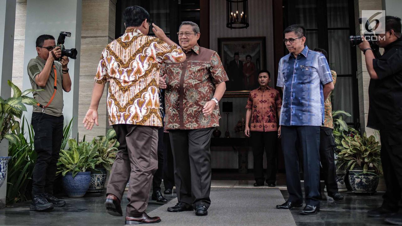 Prabowo Temui SBY Bahas Strategi Kampanye Pilpres 2019