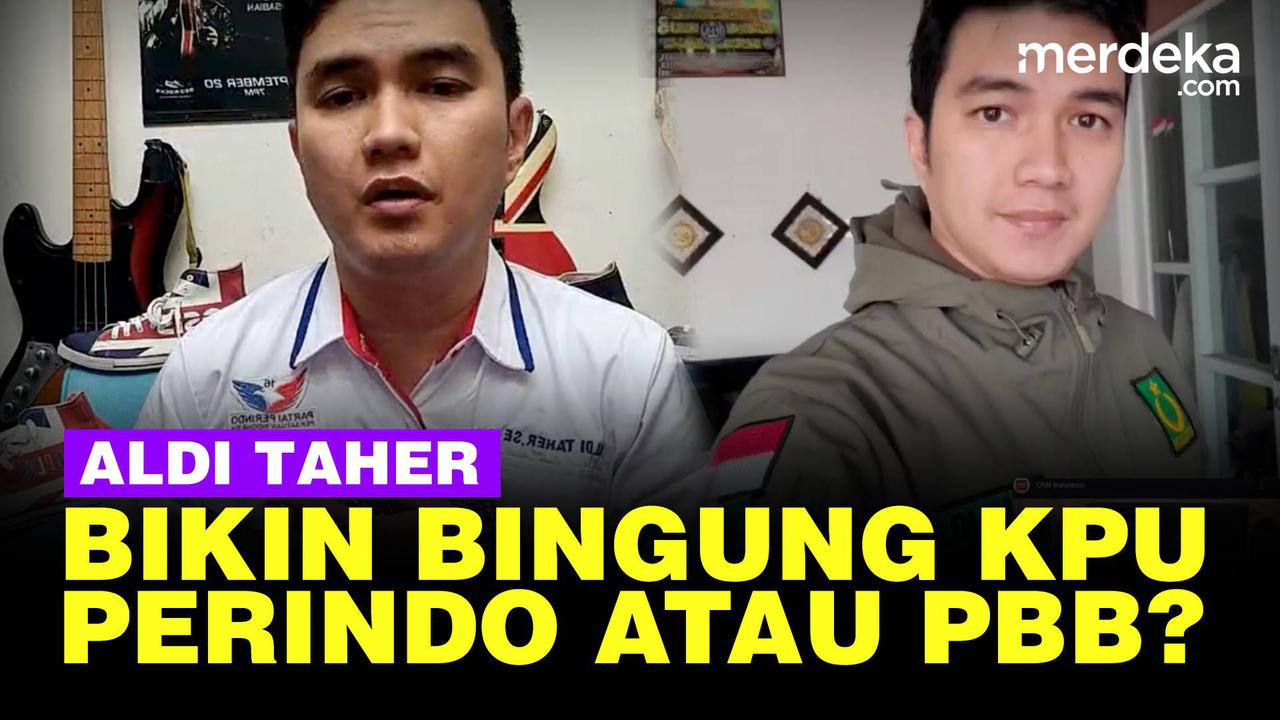 VIDEO: Aldi Taher Bikin KPU Bingung, Maju Caleg dari PBB dan Perindo