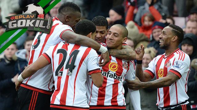 Replay Gokil: Gol Ajaib Gelandang Sunderland Perdaya Courtois