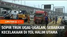 Kemacetan jam masuk kantor semakin horor di Gerbang Tol Halim Utama, Jakarta, pada Rabu pagi kemarin. Kecelakaan beruntun tujuh kendaraan mengakibatkan tiga gerbang tol Halim rusak parah. Biang keroknya sebuah truk odol pengangkut mebel yang ugal-uga...