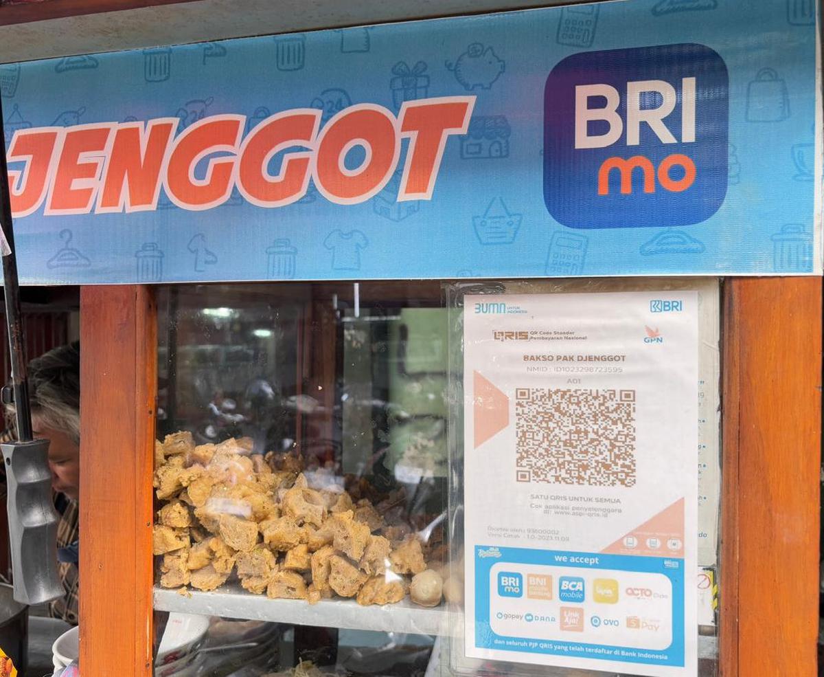 Pembayaran QRIS BRI di Bakso Pak Djenggot Beringharjo