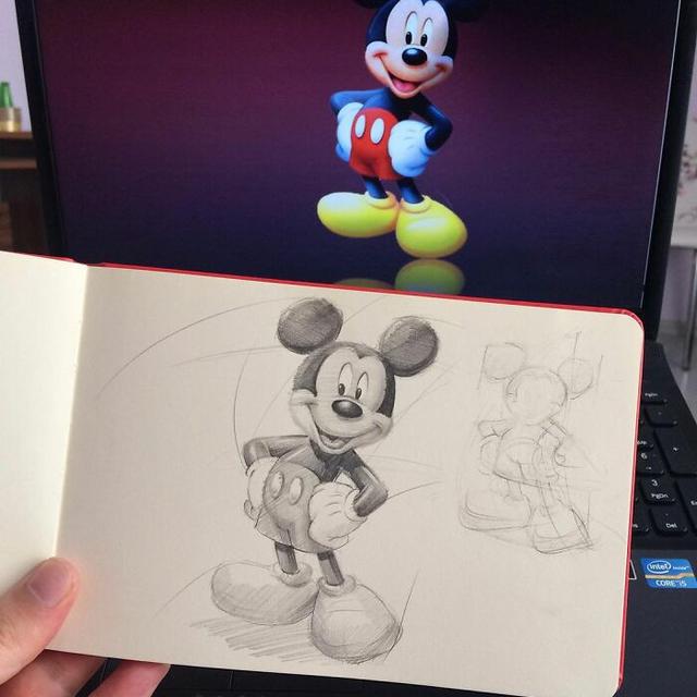 8 Lukisan Pensil Karakter Kartun Ini Unik Banget, Mirip dengan Gambar Aslinya