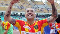Javier Ernesto Chevanton ketika masih aktif bermain untuk Lecce, merupakan striker ganas yang disegani di Liga Italia. (Dok. Lecce)