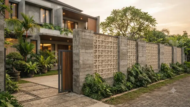 Model Pagar Rumah yang Cocok Dipadukan dengan Roster
