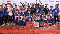 Mutiara Cardinal menjuarai Djarum Superliga Badminton 2017. (Humas Superliga Badminton)