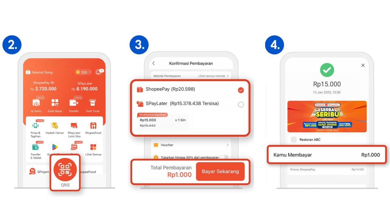 Cara Bayar Pakai QRIS untuk Promo ShopeePay Serba Seribu