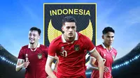 Timnas Indonesia - Ivar Jenner, Justin Hubner, Marselino Ferdinan (Bola.com/Adreanus Titus)