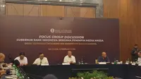 Gubernur Bank Indonesia (BI) Perry Warjiyo saat FGD dengan media massa di Padalarang, Bandung, Jawa Barat, Sabtu (3/2/2024). Dok Nurmayanti