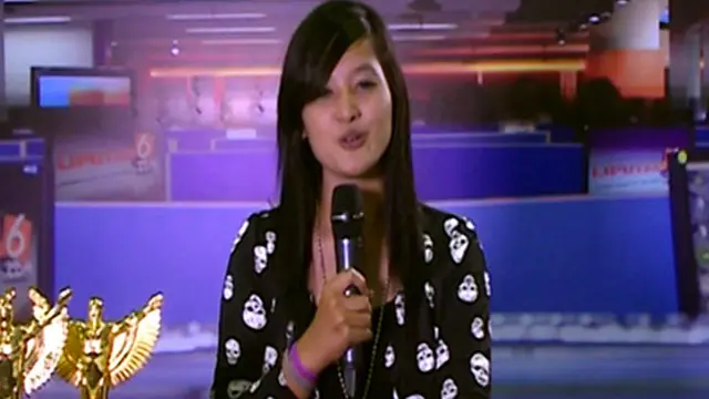 Mariana Pengunjung dan Peserta Presenter di Indonesia Broadcaster Expo 2013