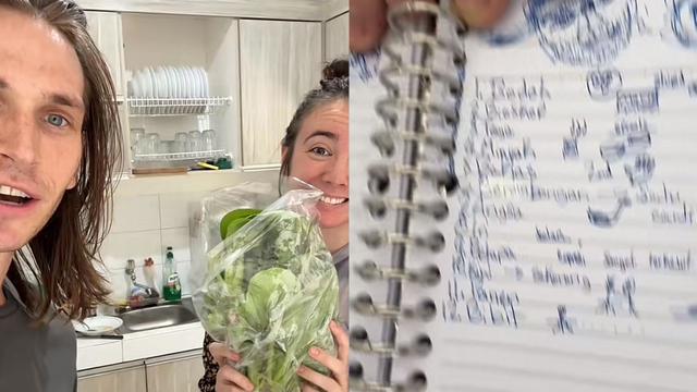 Seorang bule bersama temannya keheranan mengaku sedang belajar Bahasa Indonesia. (Dok: TikTok @bule_barat_steven)