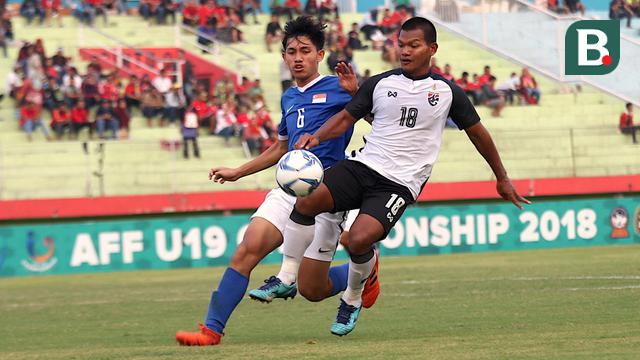 Thailand U-19 Vs Singapura Piala AFF U-19 2018