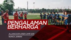 Berita video melihat beragam kegiatan Allianz Explorer Camp 2019 bersama anak-anak berbakat dari Asia yang mendapat pengalaman berharga di Munich, Jerman. Salah satu kegiatannya yaitu berlatih bersama pelatih dari Bayern Munchen.