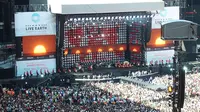 Konser Live Earth pada 7 Juli 2007 di Wembley Stadium, London, Inggris. (UKWiki)