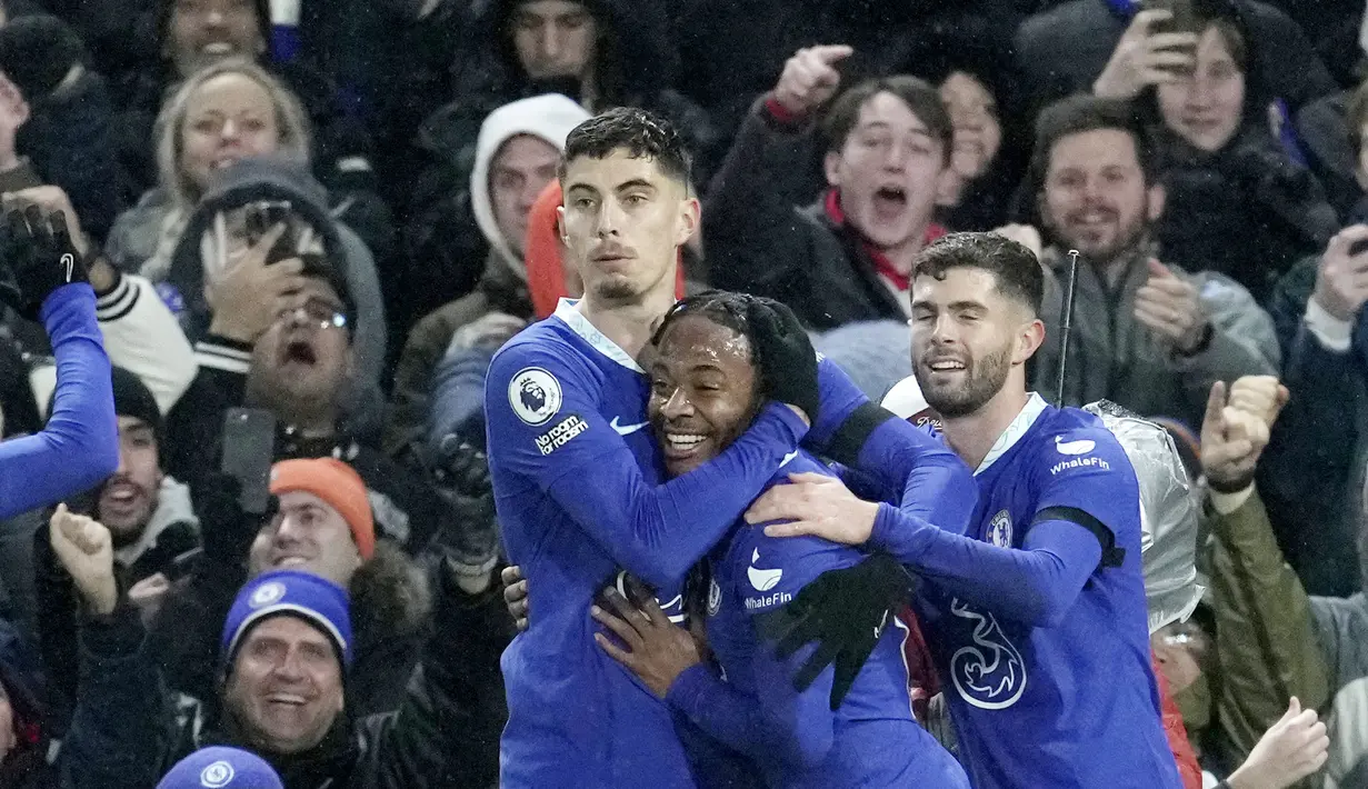 Tidak ada gol tambahan yang tercipta di sisa waktu. Skor 2-0 untuk kemenangan Chelsea pun menjadi hasil akhir pertandingan ini. (AP Photo/Kin Cheung)