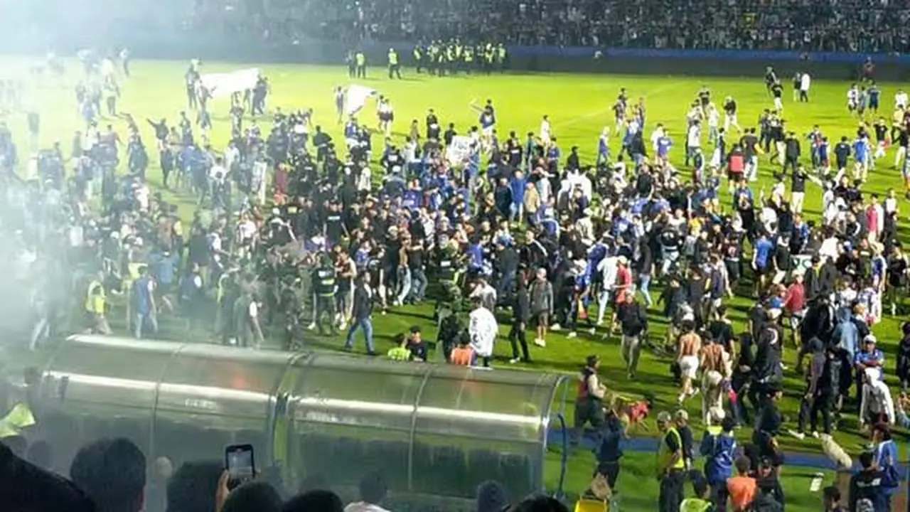 Tragedi kerusuhan superter di Stadion Kanjuruan Malang (Istimewa)