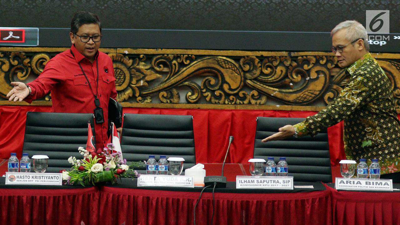 Bahas Pemilu 2019 yang Demokratis, PDI Perjuangan Gandeng KPU