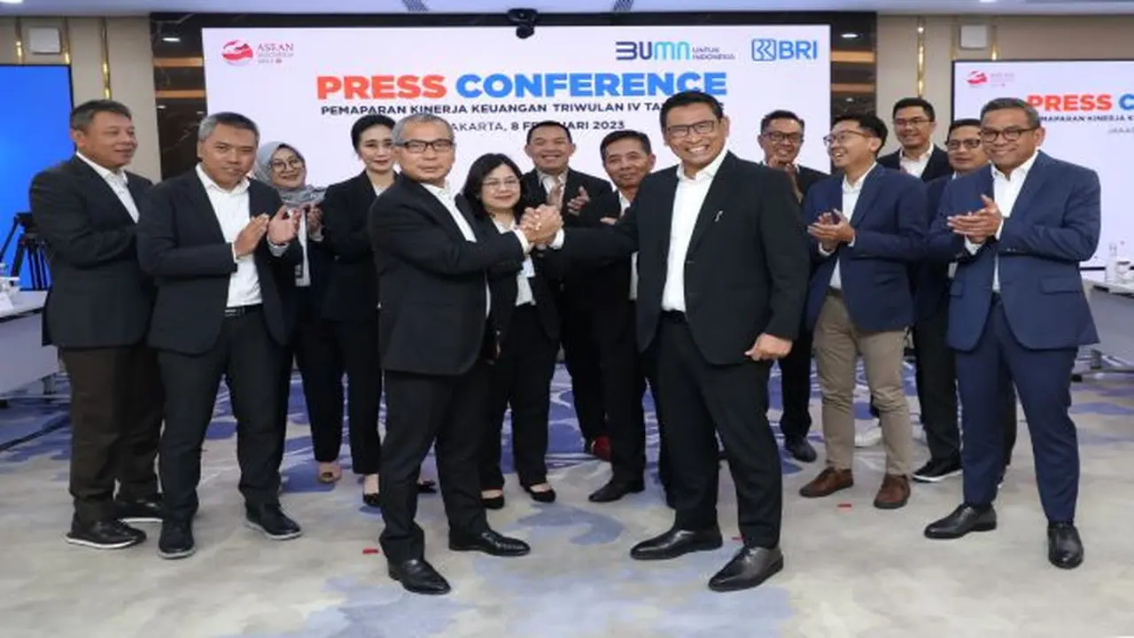 Konfrensi pers paparan kinerja keuangan kuartal IV 2022 PT Bank Rakyat Indonesia Tbk (BBRI), Rabu (8/2/2023) (Foto: BRI)