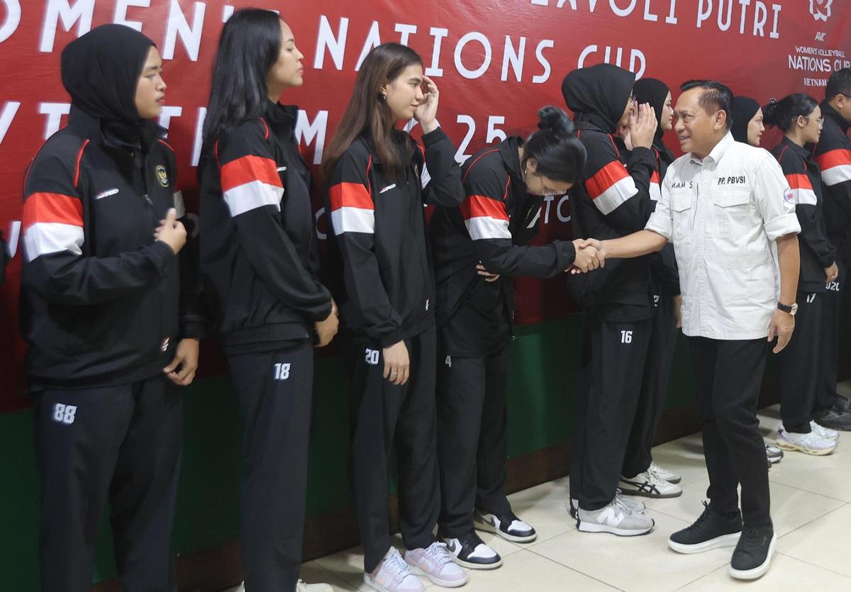 FOTO: Timnas Voli Putri Indonesia Ditargetkan Masuk Empat besar di AVC Nations Cup