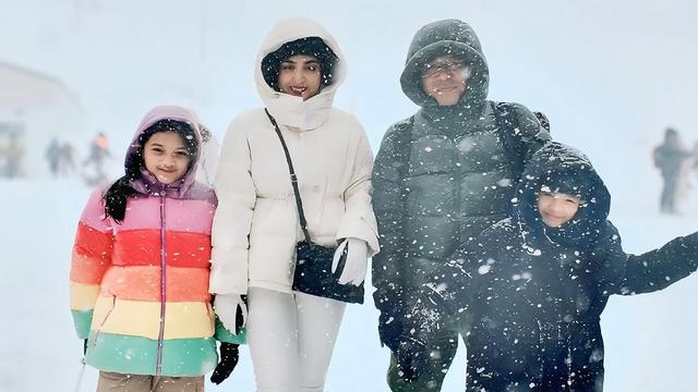 Potret Keluarga Ashanty Wisata Salju di Gala Yuzawa (instagram @ashanty_ash)