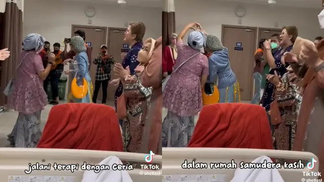 Viral Video Para Penyintas Kanker Datang ke Rumah Sakit Hibur Pasien