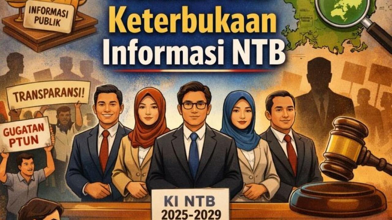 Menjaga Jendela Publik Tetap Terbuka: Lima Komisioner KI NTB Periode 2025-2029 Resmi Dilantik